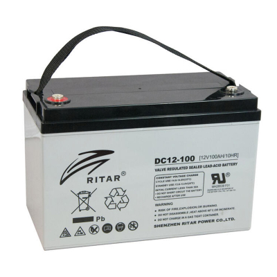 Ritar Battery AGM 12V 100Ah DC12-100-F12 in the group MARINE & HOBBY / CONSUMPTION BATTERIES at TH Pettersson AB (105-DC12-100-F12)