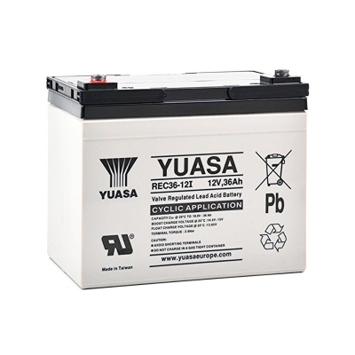 Battery Yuasa AGM 12V 36Ah 360A in the group OTHER BATTERIES / INDUSTRY BATTERYS at TH Pettersson AB (105-REC36-12)