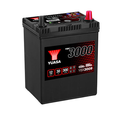Starting Battery Yuasa YBX3009 12V 30Ah 300A(EN) in the group CAR & MC / START BATTERIES at TH Pettersson AB (105-YBX3009)