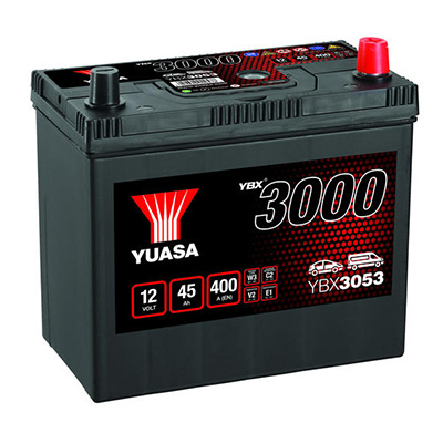 Starting Battery Yuasa YBX3053 12V 45Ah 400A(EN) in the group CAR & MC / START BATTERIES at TH Pettersson AB (105-YBX3053)