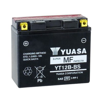 Motorcycle battery YUASA YT12B-BS 10Ah in the group CAR & MC / MC BATTERIES at TH Pettersson AB (105-YT12B-BS)