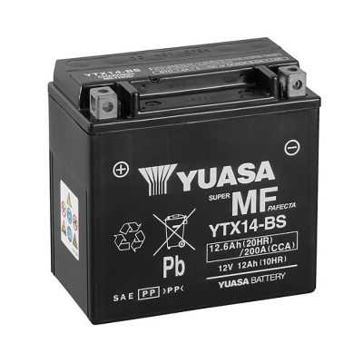 Motorcycle battery YUASA YTX14-BS 12Ah in the group CAR & MC / MC BATTERIES at TH Pettersson AB (105-YTX14-BS)