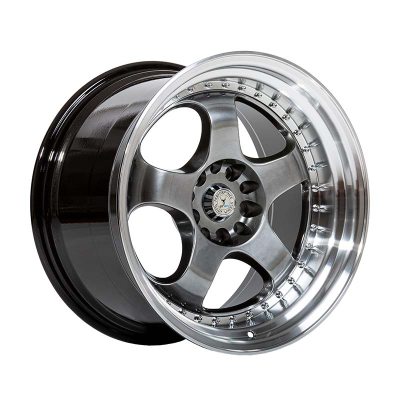 59° North Wheels D-002 10,5x18 5x114,3/120 ET15 CB 74,1 Hyperblack/Polished Lip (Chrome Rivets) in the group WHEELS / RIMS / BRANDS / 59° North Wheels at TH Pettersson AB (206-00218105114120HB)
