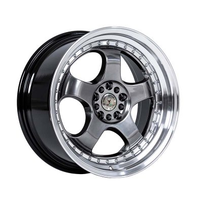 59° North Wheels D-002 8,5x18 5x100/108 ET30 CB 73,1 Hyperblack/Polished Lip (Chrome Rivets) in the group WHEELS / RIMS / BRANDS / 59° North Wheels at TH Pettersson AB (206-00218855100108HB)