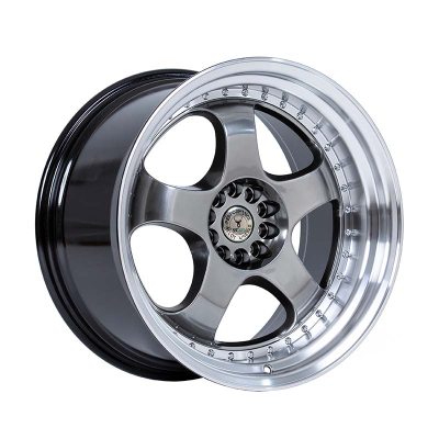 59° North Wheels D-002 10,5x19 5x114,3/120 ET22 CB 74,1 Hyperblack/Polished Lip (Chrome Rivets) in the group WHEELS / RIMS / BRANDS / 59° North Wheels at TH Pettersson AB (206-00219105114120HB)
