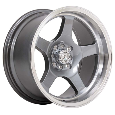 59° North Wheels D-004  8,5x17 4x100/4x114,3 ET15 CB 73,1 Gloss Gunmetal/Polished Lip in the group WHEELS / RIMS / BRANDS / 59° North Wheels at TH Pettersson AB (206-0041784100114G)