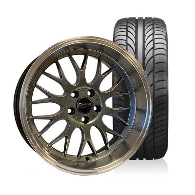 Ocean Super DTM Anthracite 8,5x18 5x108 ET6 HUB 65,1 - Complete with winter tires in the group WHEELS / RIMS / COMPLETE WHEEL KITS / WHEEL KITS at TH Pettersson AB (209-SDTM85180612611I-KPRV)