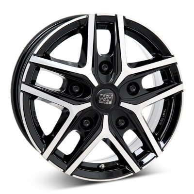 MSW 40 Van G.Blk/Pol 6,5x16 5-114,3 E44 C66,1 in the group WHEELS / RIMS / BRANDS / MSW WHEELS at TH Pettersson AB (216-11216065500011444661)