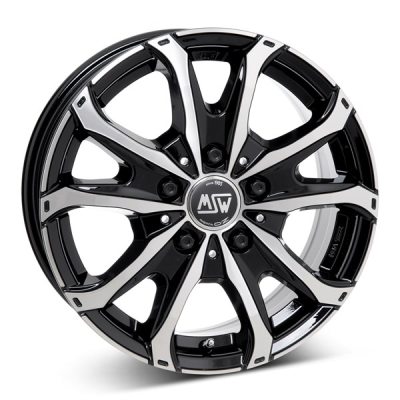 MSW 48 Van Blk/Pol 6,5x16 5-120 E60 C65,1 in the group WHEELS / RIMS / BRANDS / MSW WHEELS at TH Pettersson AB (216-34416065500012060651)