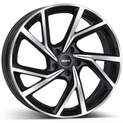 MAK Kassel Blk/Pol 8x18 5x110 ET33 HUB 65,1 in the group WHEELS / RIMS / BRANDS / MAK PERFORMANCE WHEELS at TH Pettersson AB (224-DKAG7BP33)