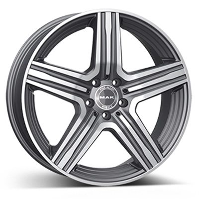 MAK Lewis Antracit Polished 8x20 5x112 ET48 HUB 66,6 in the group WHEELS / RIMS / BRANDS / MAK PERFORMANCE WHEELS at TH Pettersson AB (224-DLW0K8FP48)