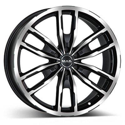 MAK Peak Black Polished 9x20 6x135 ET44 HUB 87,1 in the group WHEELS / RIMS / BRANDS / MAK PERFORMANCE WHEELS at TH Pettersson AB (224-DPE0MVBP44)