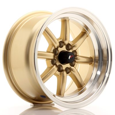 Japan Racing JR19 15x8 ET0 4x100/114 Gold in the group WHEELS / RIMS / BRANDS / JAPAN RACING at TH Pettersson AB (225-JR19158040073GDL)