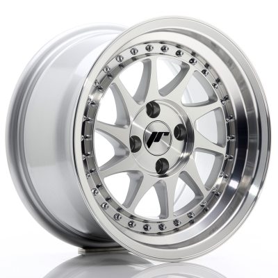 Japan Racing JR26 15x8 ET5 4x100 Silver Machined Face in the group WHEELS / RIMS / BRANDS / JAPAN RACING at TH Pettersson AB (225-JR2615804H0567SM)