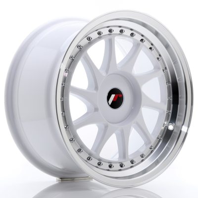 Japan Racing JR26 17x9 ET20-35 Undrilled White w/Machined Lip in the group WHEELS / RIMS / BRANDS / JAPAN RACING at TH Pettersson AB (225-JR261790XX2074WL)