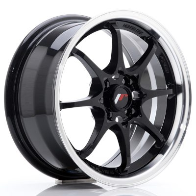 Japan Racing JR5 15x7 ET35 4x100 Gloss Black w/Machined Lip in the group WHEELS / RIMS / BRANDS / JAPAN RACING at TH Pettersson AB (225-JR515704H3573GB)