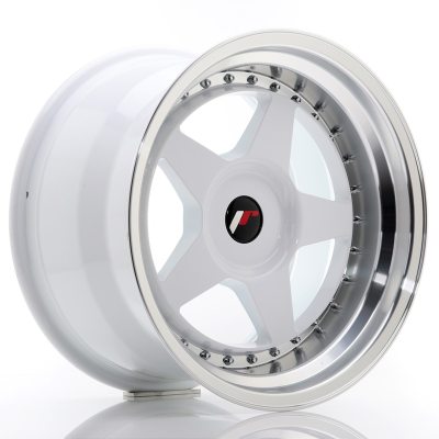 Japan Racing JR6 17x10 ET20 Undrilled White w/Machined Lip in the group WHEELS / RIMS / BRANDS / JAPAN RACING at TH Pettersson AB (225-JR61710XX2074WL)