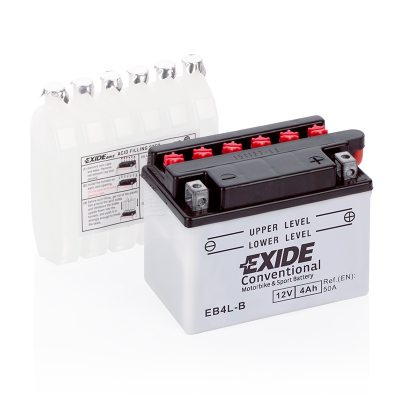 Motorcycle battery 4516 EXIDE MC EB4L-B 4Ah 50A(EN) in the group CAR & MC / MC BATTERIES at TH Pettersson AB (32-4516)