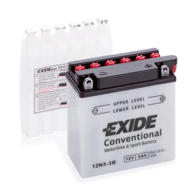 Motorcycle battery 4517 EXIDE MC 12N5-3B 5Ah 40A(EN) in the group CAR & MC / MC BATTERIES at TH Pettersson AB (32-4517)