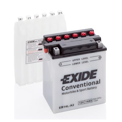 Motorcycle battery 4529 EXIDE MC EB14L-A2 14Ah 145A(EN) in the group OTHER BATTERIES / GARDEN BATTERIES at TH Pettersson AB (32-4529)