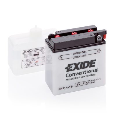 Motorcycle battery 4542 EXIDE MC 6N11A-1B 11Ah 95A(EN) in the group CAR & MC / MC BATTERIES at TH Pettersson AB (32-4542)