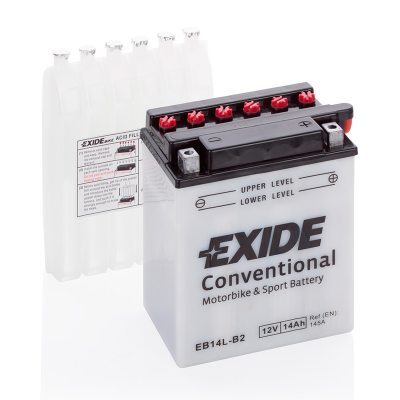 Motorcycle battery 4567 EXIDE MC EB14L-B2 14Ah 145A(EN) in the group CAR & MC / MC BATTERIES at TH Pettersson AB (32-4567)