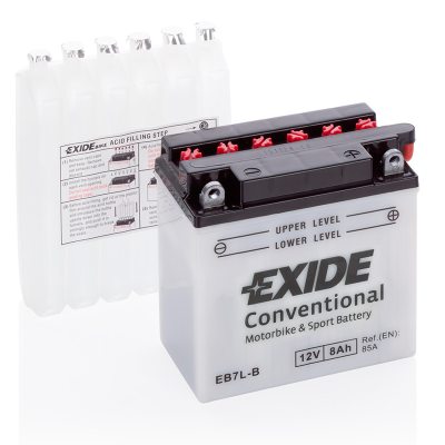 Motorcycle battery 4583 EXIDE MC EB7L-B 8Ah 85A(EN) in the group CAR & MC / MC BATTERIES at TH Pettersson AB (32-4583)