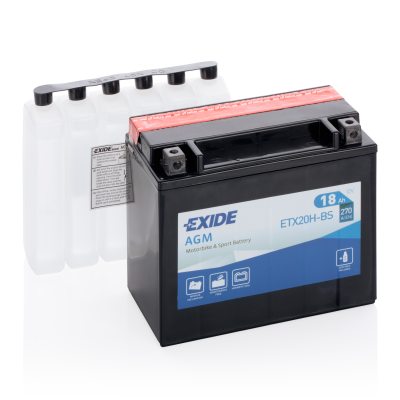 Motorcycle battery 4598 EXIDE MC ETX20H-BS 18Ah 270A(EN) in the group MARINE & HOBBY / WATERCRAFT BATTERIES at TH Pettersson AB (32-4598)