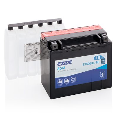 Motorcycle battery 4599 EXIDE MC ETX20HL-BS 18Ah 270A(EN) in the group MARINE & HOBBY / WATERCRAFT BATTERIES at TH Pettersson AB (32-4599)
