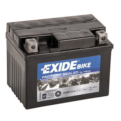 Motorcycle battery 4908 EXIDE MC AGM12-4 3Ah 50A(EN) in the group CAR & MC / MC BATTERIES at TH Pettersson AB (32-4908)