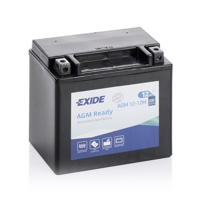Motorcycle battery 4925 EXIDE MC AGM12-12M 12Ah 200A(EN) in the group CAR & MC / MC BATTERIES at TH Pettersson AB (32-4925)