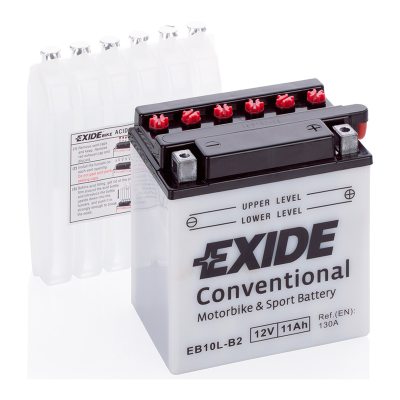 Motorcycle battery 4967 EXIDE MC EB10L-B2 11Ah 130A(EN) in the group CAR & MC / MC BATTERIES at TH Pettersson AB (32-4967)