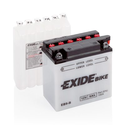 Motorcycle battery 4980 EXIDE MC EB9-B 9Ah 100A(EN) in the group CAR & MC / MC BATTERIES at TH Pettersson AB (32-4980)