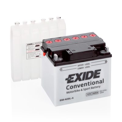 Motorcycle battery 4582 EXIDE MC E60-N30L-A 30Ah 300A(EN) in the group CAR & MC / MC BATTERIES at TH Pettersson AB (32-E60-N30L-A)