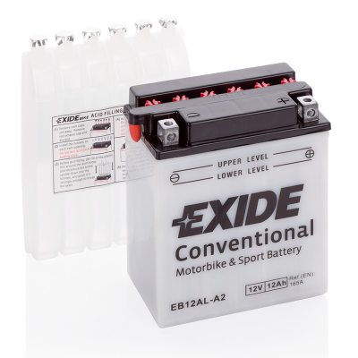 Motorcycle battery 4579 EXIDE MC EB12AL-A2 12Ah 165A(EN) in the group CAR & MC / MC BATTERIES at TH Pettersson AB (32-EB12AL-A2)