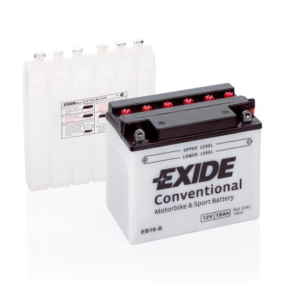 Motorcycle battery 4533 EXIDE MC EB16-B 19Ah 190A(EN) in the group MARINE & HOBBY / WATERCRAFT BATTERIES at TH Pettersson AB (32-EB16-B)