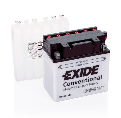 Motorcycle battery 4574 EXIDE MC EB16CL-B 19Ah 190A(EN) in the group MARINE & HOBBY / WATERCRAFT BATTERIES at TH Pettersson AB (32-EB16CL-B)