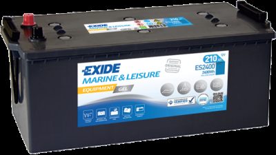 Leisure battery ES2400 EXIDE EQUIPMENT GEL 210Ah 2400Wh 1030A(EN) in the group MARINE & HOBBY / CONSUMPTION BATTERIES at TH Pettersson AB (32-ES2400)
