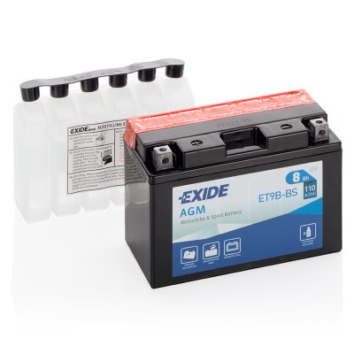 Motorcycle battery 4903 EXIDE MC ET9B-BS 8Ah 110A(EN) in the group CAR & MC / MC BATTERIES at TH Pettersson AB (32-ET9B-BS)