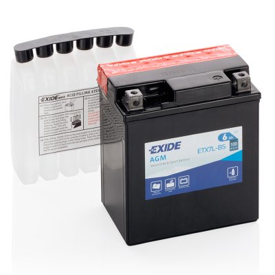 Motorcycle battery 4594 EXIDE MC ETX7L-BS 6Ah 100A(EN) in the group CAR & MC / MC BATTERIES at TH Pettersson AB (32-ETX7L-BS)