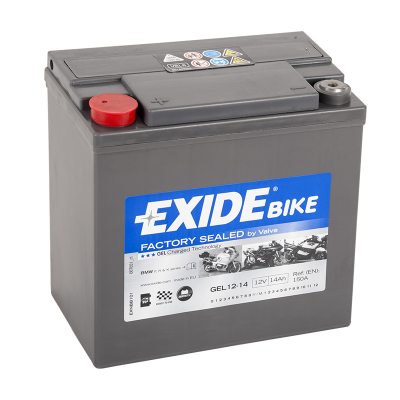 Motorcycle battery 80014 EXIDE MC GEL12-14 14Ah 150A(EN) in the group CAR & MC / MC BATTERIES at TH Pettersson AB (32-GEL12-14)