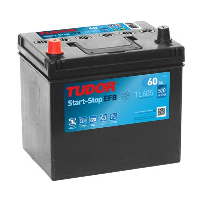Starting Battery TL605 TUDOR EXIDE START-STOP EFB 60Ah 520A(EN) in the group MARINE & HOBBY / CONSUMPTION BATTERIES at TH Pettersson AB (32-TL605)