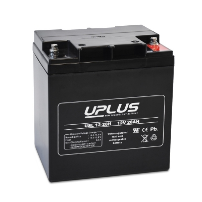 Battery AGM UPLUS 12V 28Ah in the group MARINE & HOBBY / CONSUMPTION BATTERIES at TH Pettersson AB (80-USL12-28H)