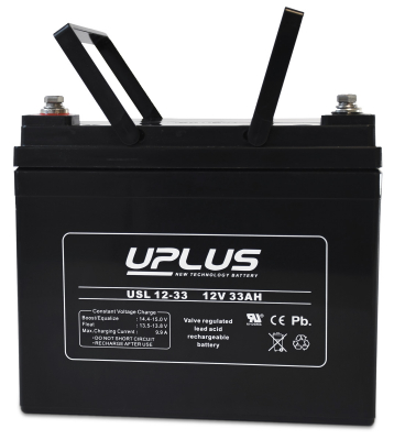 Battery AGM UPLUS 12V 28Ah in the group MARINE & HOBBY / CONSUMPTION BATTERIES at TH Pettersson AB (80-USL12-33)
