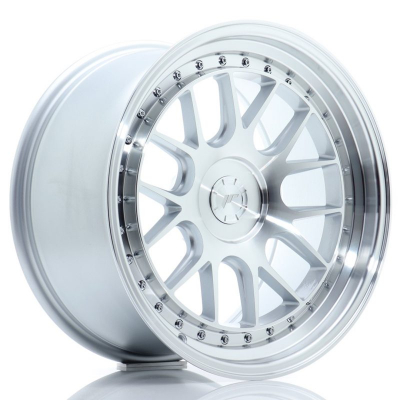 Rim Package 2+2 pcs Japan Racing JR40 Silver Machined 8,5x18 5x112 ET35 + 9,5x18 5x112 ET35 NAV 72,6 in the group WHEELS / RIMS / SALE / OUTLET at TH Pettersson AB (FYND-042)