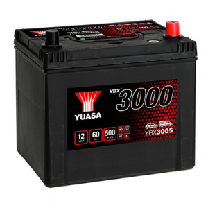 Starting Battery Yuasa YBX3005 12V 60Ah 500A(EN)