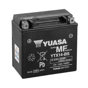 Motorcycle battery YUASA YTX14-BS 12Ah