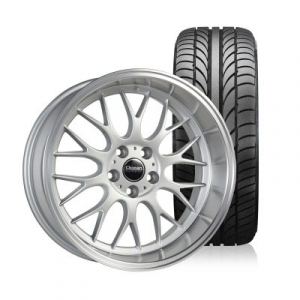 Complete set of wheels Super DTM silver with 215/35r18 tyres including shipping to 55016, cottage grove, MN, USA