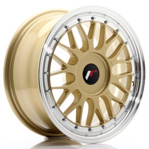 Japan Racing JR23 16x7 ET20-45 Undrilled Gold w/Machined Lip