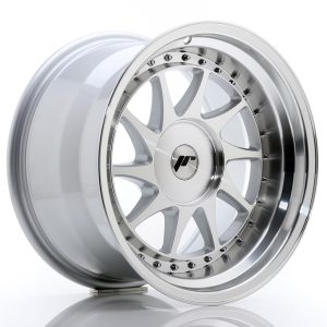 Japan Racing JR26 17x10 ET0-25 Undrilled Silver Machined Face